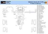 Súprava obloženia palubnej dosky Toyota Tundra 2014-2021 interiéru WHZ 51 dielov - 1