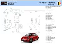 VolksWagen Beetle 2002-2005 Interiér WHZ Súprava obloženia palubnej dosky 41 dielov - 1