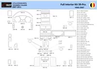 Volkswagen Touareg 2003-2007 Interiér WHZ Súprava obloženia palubnej dosky 39 dielov - 1