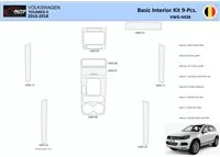 Volkswagen Touareg II 2010-2018 Interiér WHZ Ozdobná súprava palubnej dosky 9 dielov - 1