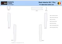 Súprava obloženia palubnej dosky Toyota Tundra 2014-2021 interiéru WHZ 7 dielov - 1