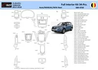 Subaru Forester 2012-2018 Súprava obloženia palubnej dosky interiéru WHZ 34 dielov - 1