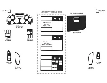 Nákladné vozidlo Peterbilt 348 – rok 2014 – 2022 súprava obloženia interiéru v štýle kabíny - 1