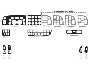 Nákladné vozidlo Peterbilt 365 – rok 2016 – 2021 súprava obloženia interiéru v štýle kabíny