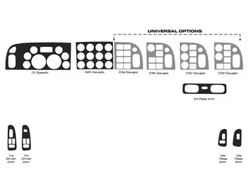 Nákladné vozidlo Peterbilt 365 – rok 2016-2021 Štýl interiéru kabíny Veľmi originálna súprava obloženia palubnej dosky - 1