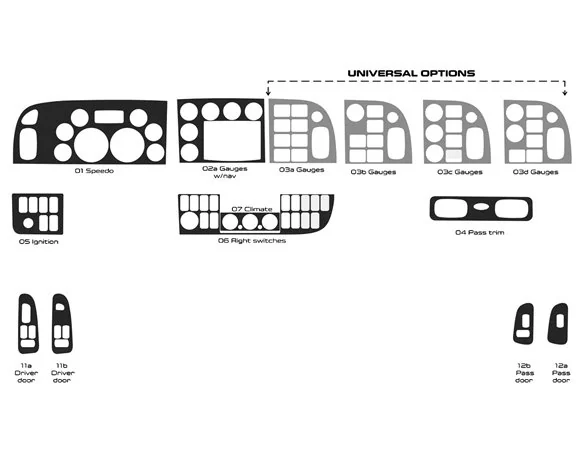 Nákladné vozidlo Peterbilt 365 – rok 2016 – 2021 súprava obloženia interiéru v štýle kabíny - 1
