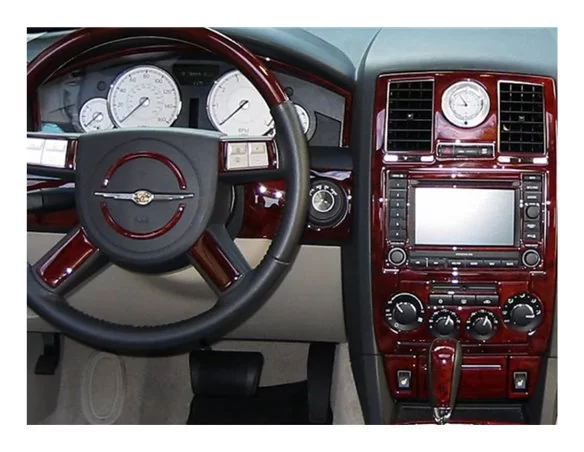 Chrysler PT Cruiser 2006-2010 Súprava 3D obloženia palubnej dosky interiéru Dekorácia palubnej dosky 43 dielov - 1