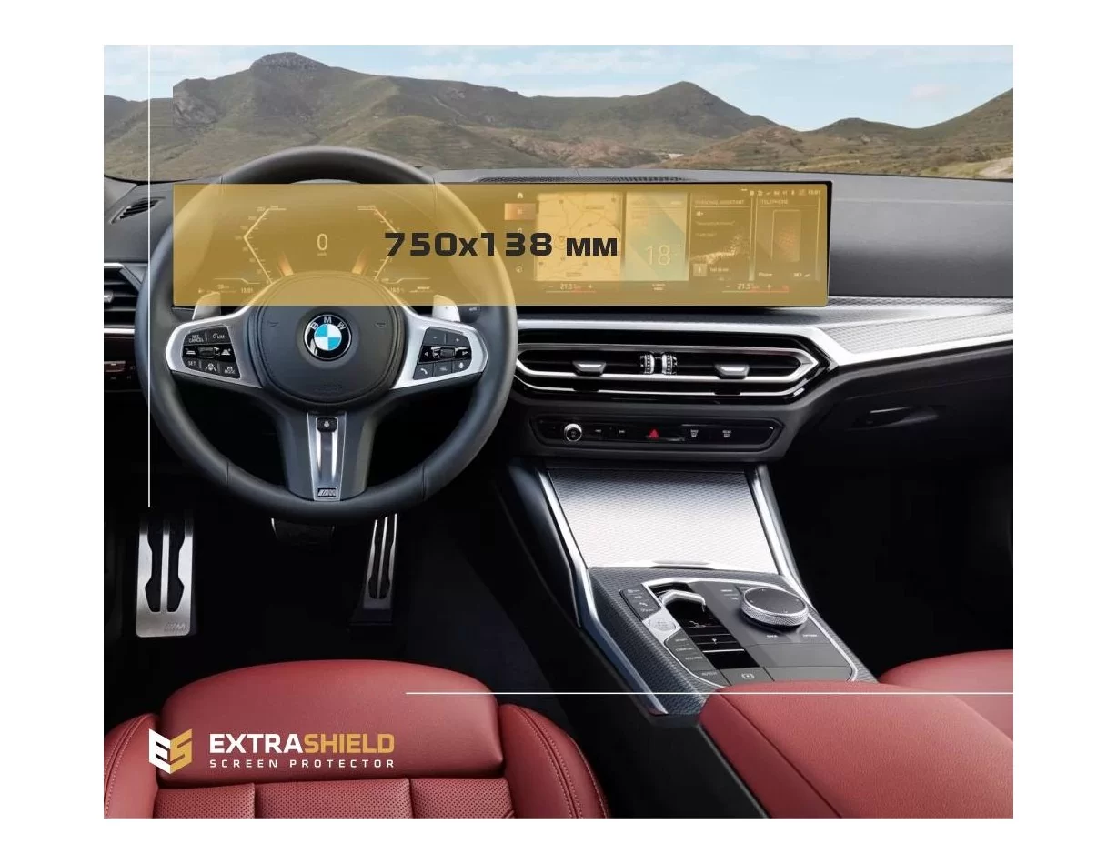 BMW radu 3 (G80) 2018 – predstavte BMW Live Cockpit Plus so zakriveným displejom BMW ExtraShield Screen Protector - 1