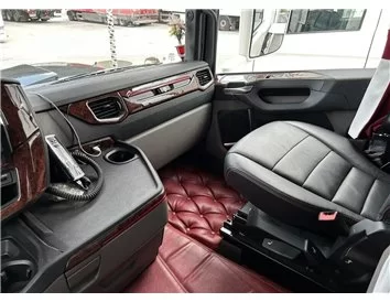 Scania NG-Series ab 2016 Súprava obloženia palubnej dosky interiéru 3D Dekor 17 dielov
