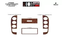 Citroen C2-C3 03.02-09.04 3D súprava obloženia palubnej dosky interiéru 4-dielna súprava obloženia palubnej dosky - 2 Citroen C2-C3 03.02-09.04 3D súprava obloženia palubnej dosky interiéru 4-dielna súprava obloženia palubnej dosky - 2
