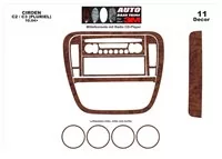 Citroen C2-C3 11.04-09.09 3D Súprava obloženia palubnej dosky interiéru Dekorácia palubnej dosky 11 dielov - 2 Citroen C2-C3 11.04-09.09 3D Súprava obloženia palubnej dosky interiéru Dekorácia palubnej dosky 11 dielov - 2