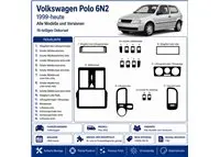 Volkswagen Polo 6N2 1999+-08 01 3D dekor palubnej dosky, 16 dielov