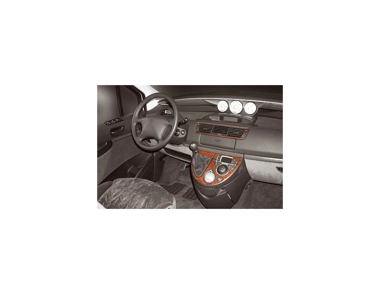 Citroen C8 02.2002 Súprava obloženia palubnej dosky 3D interiéru Dekorácia palubnej dosky 4 diely - 1