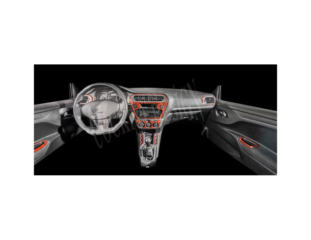 Citroen Elys?e 01.2010 Súprava obloženia palubnej dosky 3D interiéru Dekorácia palubnej dosky 12 dielov - 1