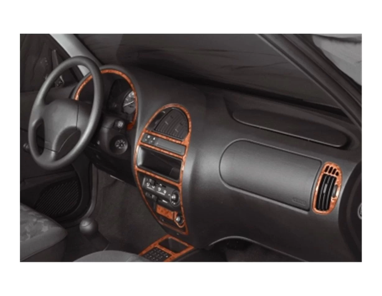 Citroen Saxo 04.96-10.99 3D súprava obloženia palubnej dosky interiéru 8-dielna súprava obloženia palubnej dosky - 1