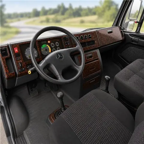 Mercedes 814 Vario 1996+ 3D dekor palubnej dosky, 37 dielov
