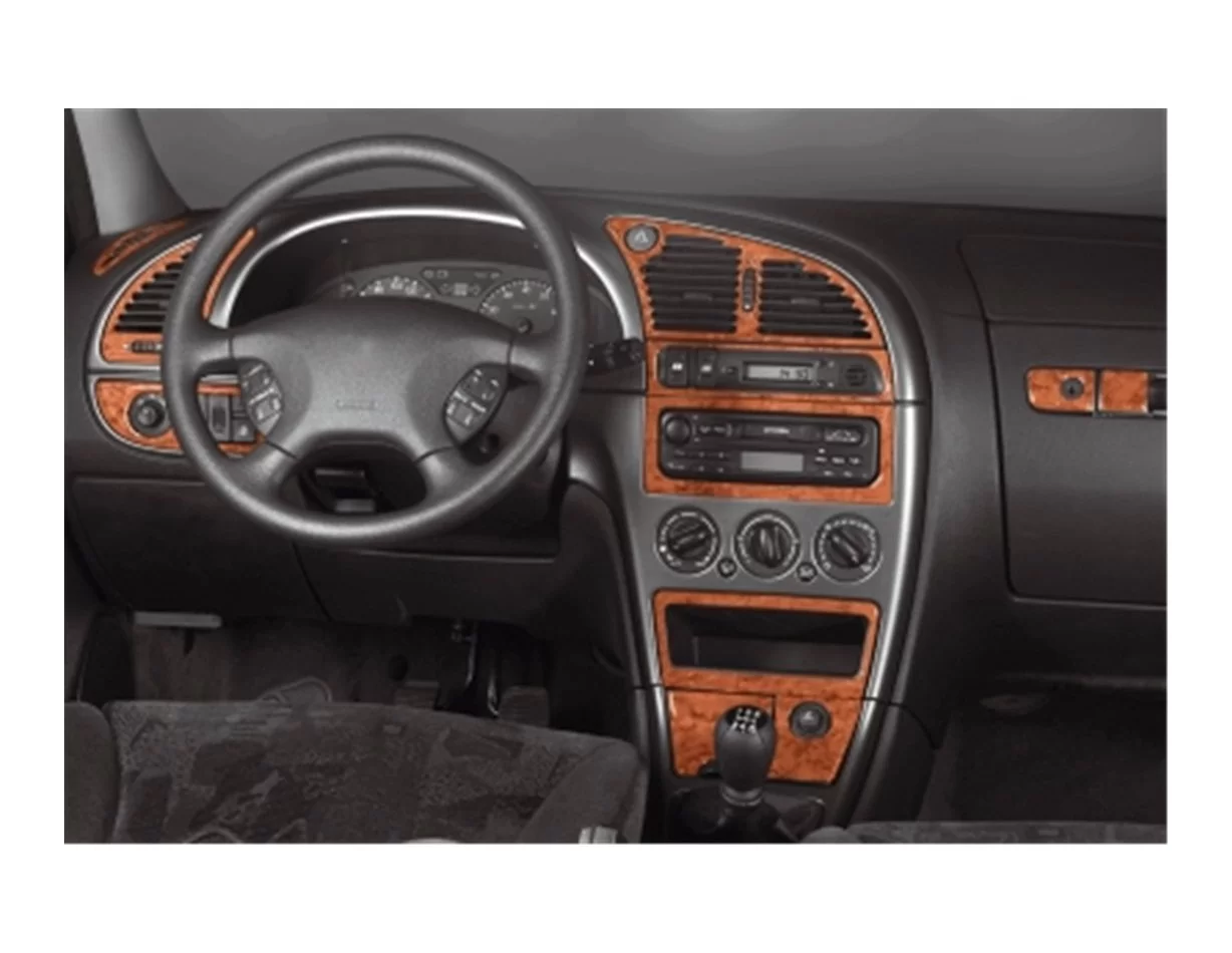 Citroen Xsara I 09.97-11.99 Súprava obloženia palubnej dosky interiéru 3D Dekor 17 dielov - 1