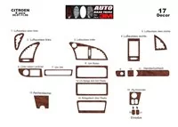Citroen Xsara I 09.97-11.99 Súprava obloženia palubnej dosky interiéru 3D Dekor 17 dielov - 2 Citroen Xsara I 09.97-11.99 Súprava obloženia palubnej dosky interiéru 3D Dekor 17 dielov - 2