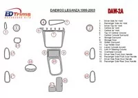 Daewoo Leganza 1999-2003 Kompletná súprava interiéru BD Dash Trim Kit - 1 Daewoo Leganza 1999-2003 Kompletná súprava interiéru BD Dash Trim Kit - 1