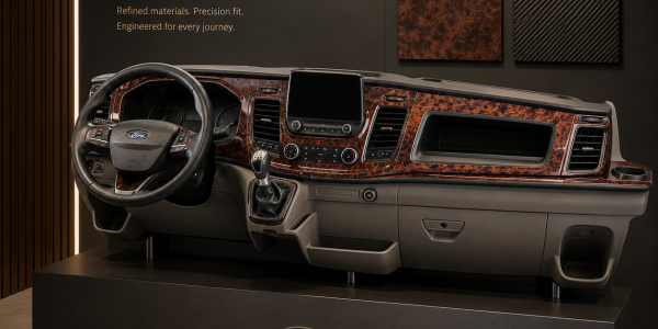 Ford Transit 1990–2026: dekor palubnej dosky a Caravan Salon